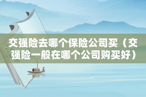 交強(qiáng)險(xiǎn)去哪個(gè)保險(xiǎn)公司買(mǎi)（交強(qiáng)險(xiǎn)一般在哪個(gè)公司購(gòu)買(mǎi)好）