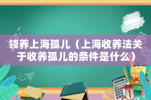 領養(yǎng)上海孤兒（上海收養(yǎng)法關(guān)于收養(yǎng)孤兒的條件是什么）
