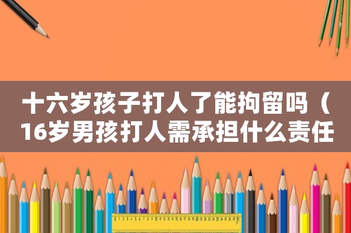 十六歲孩子打人了能拘留嗎（16歲男孩打人需承擔(dān)什么責(zé)任）