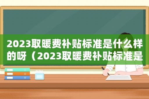 2023取暖費(fèi)補(bǔ)貼標(biāo)準(zhǔn)是什么樣的呀（2023取暖費(fèi)補(bǔ)貼標(biāo)準(zhǔn)是什么樣的）