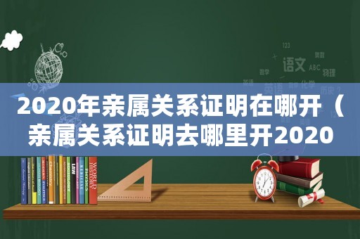 2020年親屬關(guān)系證明在哪開（親屬關(guān)系證明去哪里開2020）
