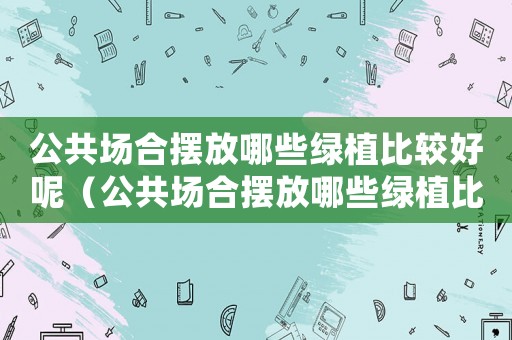 公共場(chǎng)合擺放哪些綠植比較好呢（公共場(chǎng)合擺放哪些綠植比較好）