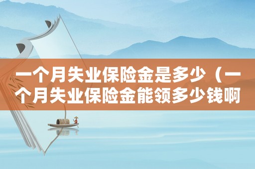 一個(gè)月失業(yè)保險(xiǎn)金是多少（一個(gè)月失業(yè)保險(xiǎn)金能領(lǐng)多少錢啊）