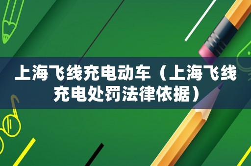上海飛線充電動車（上海飛線充電處罰法律依據(jù)）
