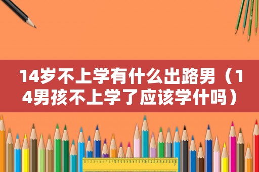 14歲不上學(xué)有什么出路男（14男孩不上學(xué)了應(yīng)該學(xué)什嗎）