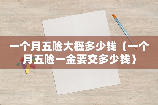 一個(gè)月五險(xiǎn)大概多少錢（一個(gè)月五險(xiǎn)一金要交多少錢）