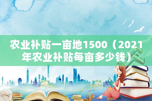 農(nóng)業(yè)補(bǔ)貼一畝地1500（2021年農(nóng)業(yè)補(bǔ)貼每畝多少錢）