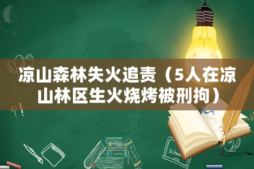 涼山森林失火追責(zé)（5人在涼山林區(qū)生火燒烤被刑拘）
