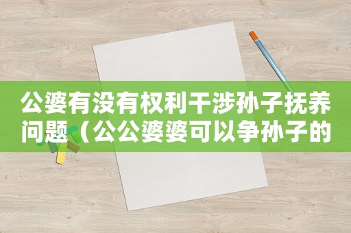 公婆有沒有權(quán)利干涉孫子撫養(yǎng)問題（公公婆婆可以爭(zhēng)孫子的撫養(yǎng)權(quán)嗎）