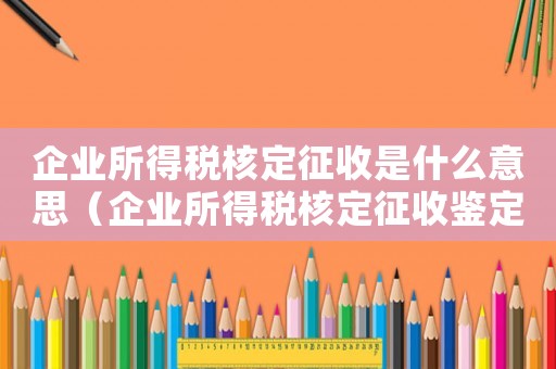 企業(yè)所得稅核定征收是什么意思（企業(yè)所得稅核定征收鑒定表怎么填）