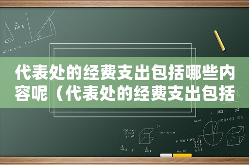 代表處的經(jīng)費支出包括哪些內(nèi)容呢（代表處的經(jīng)費支出包括哪些內(nèi)容）