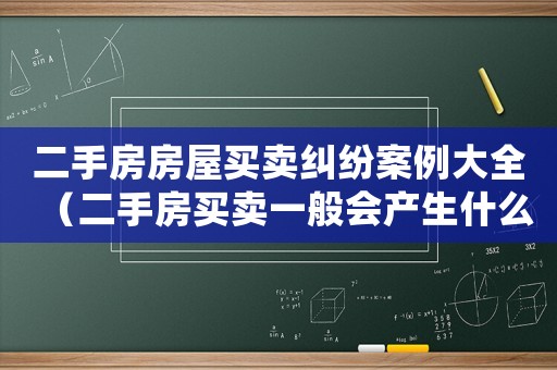 二手房房屋買賣糾紛案例大全（二手房買賣一般會(huì)產(chǎn)生什么糾紛案例）