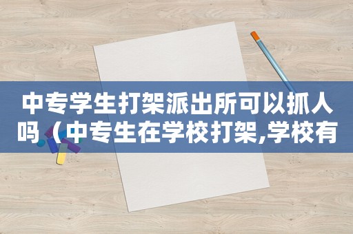中專學(xué)生打架派出所可以抓人嗎（中專生在學(xué)校打架,學(xué)校有責(zé)任嗎）