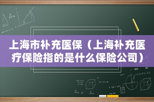 上海市補(bǔ)充醫(yī)保（上海補(bǔ)充醫(yī)療保險指的是什么保險公司）