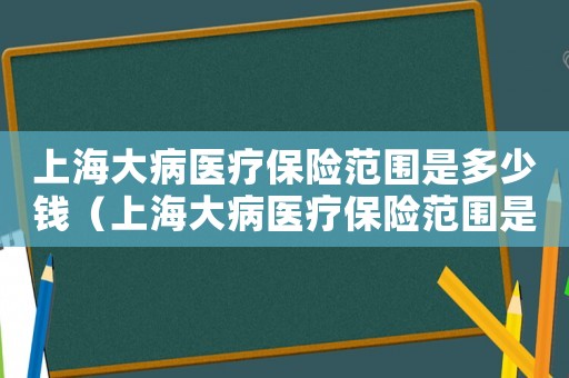 上海大病醫(yī)療保險范圍是多少錢（上海大病醫(yī)療保險范圍是多少）