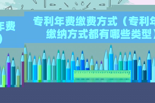 專利年費(fèi)繳費(fèi)方式（專利年費(fèi)繳納方式都有哪些類型）