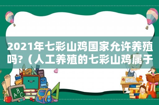 2021年七彩山雞國家允許養(yǎng)殖嗎?（人工養(yǎng)殖的七彩山雞屬于家禽嗎）
