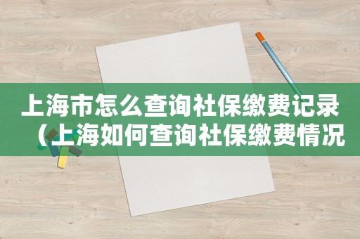 上海市怎么查詢社保繳費(fèi)記錄（上海如何查詢社保繳費(fèi)情況）