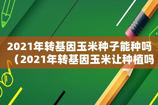 2021年轉(zhuǎn)基因玉米種子能種嗎（2021年轉(zhuǎn)基因玉米讓種植嗎）