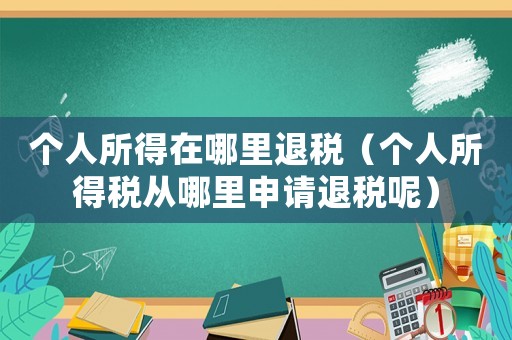 個(gè)人所得在哪里退稅（個(gè)人所得稅從哪里申請(qǐng)退稅呢）