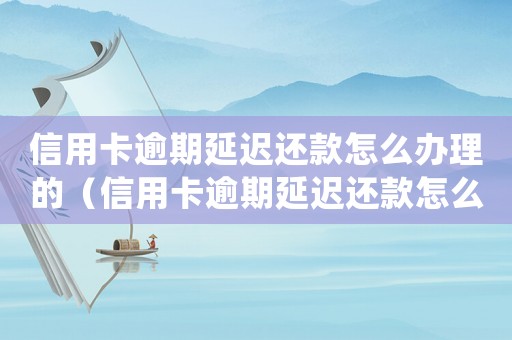 信用卡逾期延遲還款怎么辦理的（信用卡逾期延遲還款怎么辦理）
