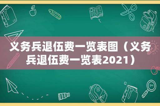 義務(wù)兵退伍費(fèi)一覽表圖（義務(wù)兵退伍費(fèi)一覽表2021）