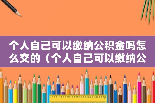 個(gè)人自己可以繳納公積金嗎怎么交的（個(gè)人自己可以繳納公積金嗎怎么交）
