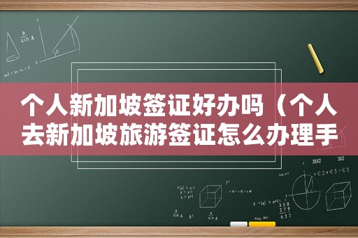 個(gè)人新加坡簽證好辦嗎（個(gè)人去新加坡旅游簽證怎么辦理手續(xù)）
