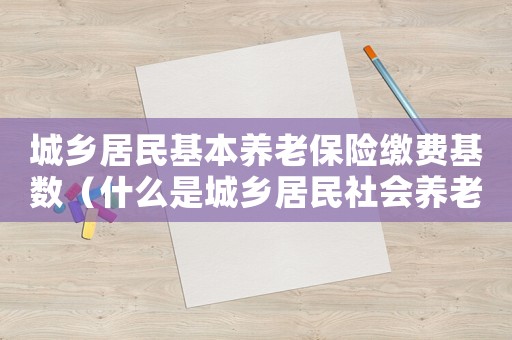 城鄉(xiāng)居民基本養(yǎng)老保險繳費基數(shù)（什么是城鄉(xiāng)居民社會養(yǎng)老保險繳費基數(shù)）