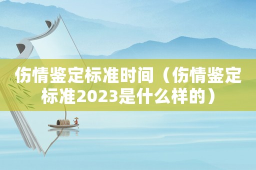 傷情鑒定標(biāo)準(zhǔn)時間（傷情鑒定標(biāo)準(zhǔn)2023是什么樣的）