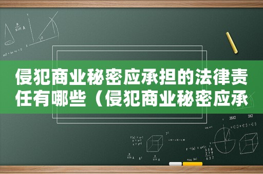 侵犯商業(yè)秘密應(yīng)承擔(dān)的法律責(zé)任有哪些（侵犯商業(yè)秘密應(yīng)承擔(dān)的法律責(zé)任有哪些）