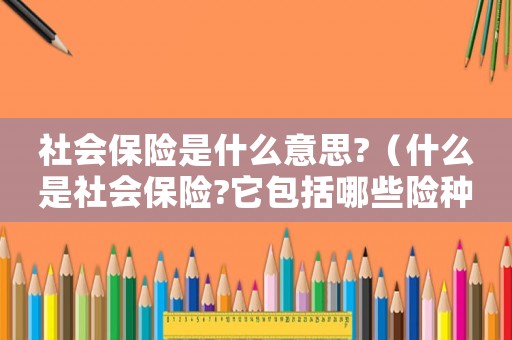 社會保險(xiǎn)是什么意思?（什么是社會保險(xiǎn)?它包括哪些險(xiǎn)種?）