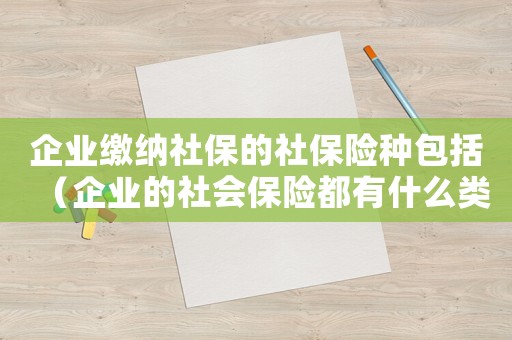 企業(yè)繳納社保的社保險(xiǎn)種包括（企業(yè)的社會(huì)保險(xiǎn)都有什么類型）