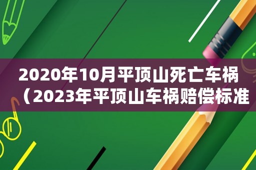 2020年10月平頂山死亡車禍（2023年平頂山車禍賠償標(biāo)準(zhǔn)是多少）