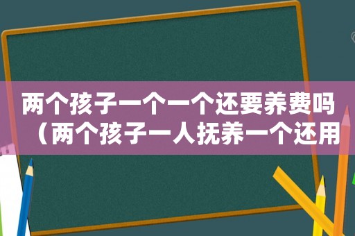 兩個孩子一個一個還要養(yǎng)費嗎（兩個孩子一人撫養(yǎng)一個還用掏撫養(yǎng)費嗎）