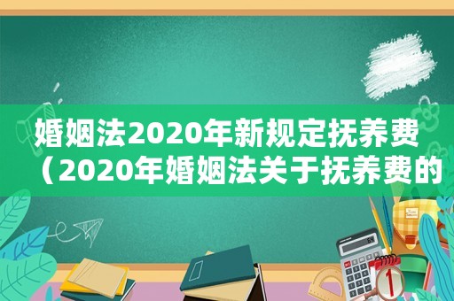婚姻法2020年新規(guī)定撫養(yǎng)費（2020年婚姻法關(guān)于撫養(yǎng)費的規(guī)定）