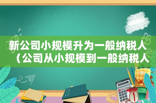 新公司小規(guī)模升為一般納稅人（公司從小規(guī)模到一般納稅人怎么申請(qǐng)）