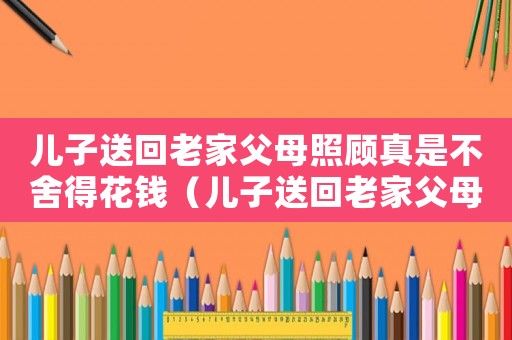 兒子送回老家父母照顧真是不舍得花錢（兒子送回老家父母照顧真是不舍得）