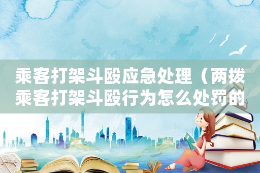 乘客打架斗毆應急處理（兩撥乘客打架斗毆行為怎么處罰的）