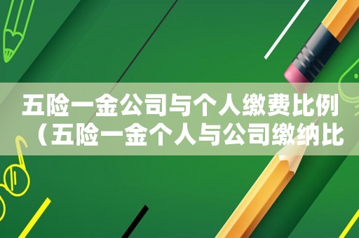 五險一金公司與個人繳費(fèi)比例（五險一金個人與公司繳納比例百度百科）