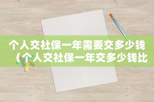 個人交社保一年需要交多少錢（個人交社保一年交多少錢比較合適）