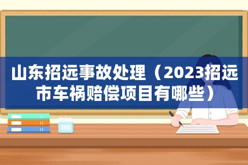 山東招遠(yuǎn)事故處理（2023招遠(yuǎn)市車禍賠償項目有哪些）