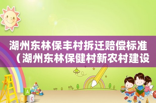 湖州東林保豐村拆遷賠償標(biāo)準(zhǔn)（湖州東林保健村新農(nóng)村建設(shè)）