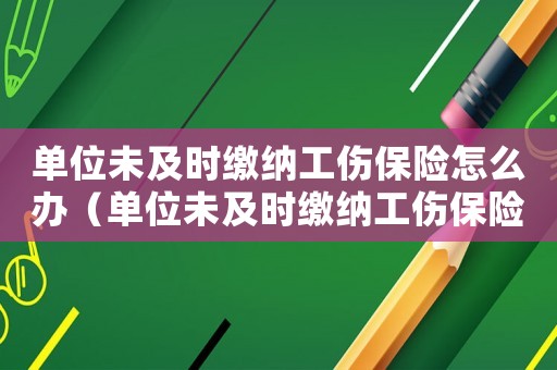 單位未及時(shí)繳納工傷保險(xiǎn)怎么辦（單位未及時(shí)繳納工傷保險(xiǎn)）