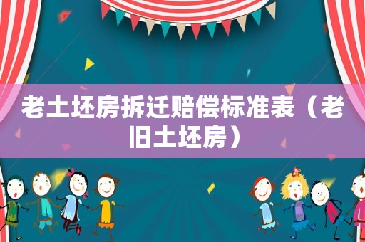老土坯房拆遷賠償標(biāo)準(zhǔn)表（老舊土坯房）