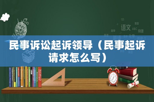 民事訴訟起訴領導（民事起訴請求怎么寫）