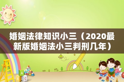 婚姻法律知識(shí)小三（2020最新版婚姻法小三判刑幾年）