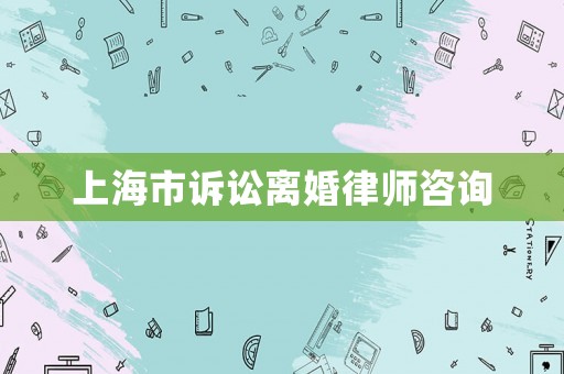 上海市訴訟離婚律師咨詢(xún)