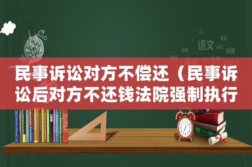 民事訴訟對方不償還（民事訴訟后對方不還錢法院強(qiáng)制執(zhí)行時期）