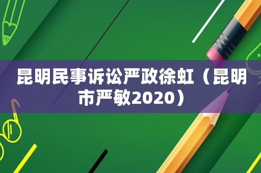 昆明民事訴訟嚴(yán)政徐虹（昆明市嚴(yán)敏2020）